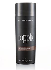 toppik dark brown ענק 55 גרם תכשיר לעבוי שיער טופיק מטרומדיה